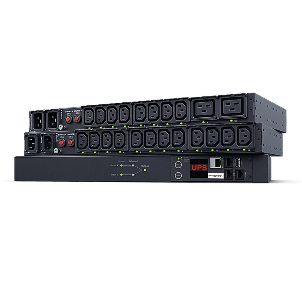 Unidad PDU ATS 6K VA para distribución eléctrica segura en servidores y racks en Quito